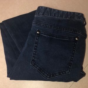 Free People | High-Rise Dark Skinny Jeans